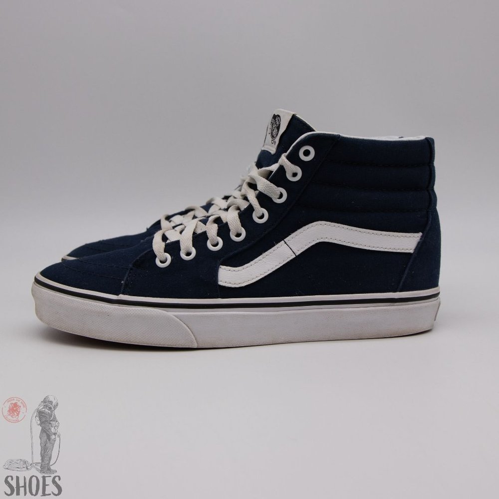 Vans Blue Canvas High-Top - Women's 9.5 - Picture 4 of 13